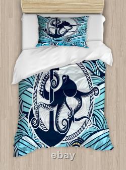 Octopus Duvet Cover Set Twin Queen King Sizes with Pillow Shams Bedding Decor