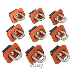 (Orange) Boot Covers 9PCS Truck Bed Tie Down Anchors Inner 1000lbs Load