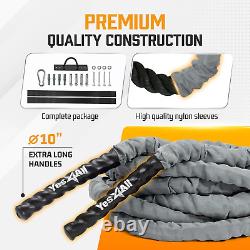 Others Battle Rope with Cover Grey 1.5 in 40 Ft