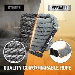 Others Battle Rope with Cover Grey 1.5 in 40 Ft