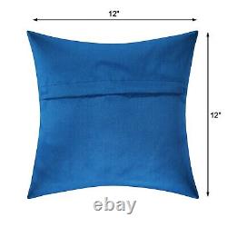 Peacock Bedding Sofa Cushion Cover Indian 12 X 12 Inches Pillow Case Cover Throw