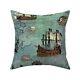 Pirate Map Ships Ocean Anchor Throw Pillow Cover W Optional Insert Spoonflower