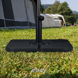 Plate Umbrella Stand Parasol Weighted Ground Anchor for Sunshade Fill with Water