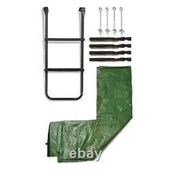 Plum 29124, 8 Foot Trampoline Accessory Pack Cover, Ladder and Anchoring Kit
