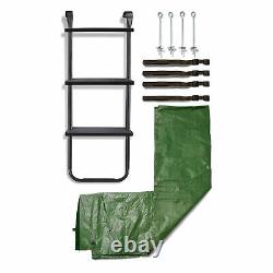 Plumplay 14 ft Trampoline Accessory Kit withCover, Ladder & Anchor Kit Included