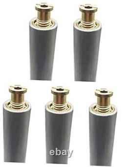 Poolzilla Pack 10 Aluminum Tube with Anchor for Pool Safety Cover Brass 5