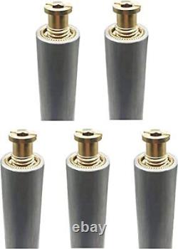 Poolzilla Pack 10 Aluminum Tube with Anchor for Pool Safety Cover Brass 5