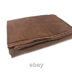 Protective Tarp, 10 Ft W X 12 Ft L, Water Resistant, Canvas, Brown ORS Nasco
