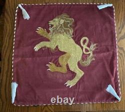 Rare Pottery Barn Harry Potter Hogwarts House Pillow Cover Lion NWT
