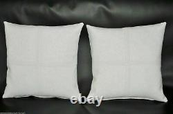 Real Leather Decent Pillow Cushion Cover White Home Decor Genuine Soft Lambskin