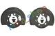 Right Or Left Brake Carrier/shield Anchor L/r Rear 2 Pcs Set Disc-drums Fits