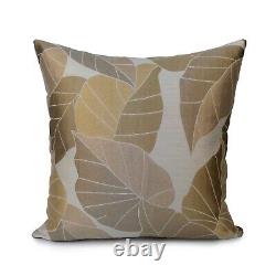Satin Light Tan Decorative Throw Pillow cover 18x18