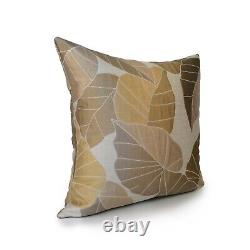 Satin Light Tan Decorative Throw Pillow cover 18x18