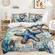 Sea Beach Holiday Starfish Whale Anchor Sailing Colorful Duvet Quilt Cover Set