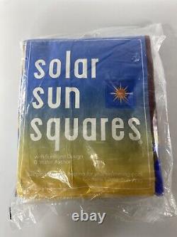 Solar Sun Squares with Anchor Sunburst Design Brand New Sealed Rare Summer