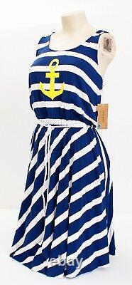 Sperry Top-Sider Blue Stripe What Anchors You Crossback Cover Up Dress Women's