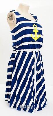 Sperry Top-Sider Blue Stripe What Anchors You Crossback Cover Up Dress Women's