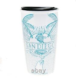 Starbucks San Diego California Seal Ceramic Traveler Tumbler Coffee Mug 12oz