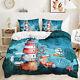 Starfish Pharos Anchor Sailing Ship Lifebuoy Sea Doona Duvet Quilt Cover Bed Set