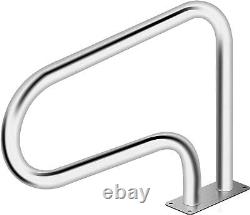 Swimming Pool Stair Handrail, 32 x 22.5, 304 Stainless Steel 375 lb Capacity