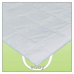 The Linen Resource Quilted Comfort Waterbed Anchor Band Super Single White