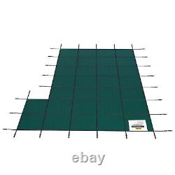 VEVOR 22 x 42 ft Winter Debris Cover Inground Pool Safety Cover With Brass Anchors