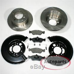 VW Lt 28 35 II Bus Brake Discs Pads Warning Cable 2 Spritzbleche for Rear