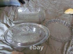 Vintage Anchor Hocking Toscany Collection Savannah Covered Casserole Lasgna &