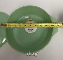 Vtg Anchor Hocking Fire King Jadeite 2000 (2 Qt.) Casserole With Lid New