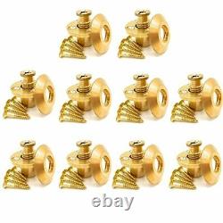 Wood Deck Brass Anchor for Pool Safety Cover 10 Pack