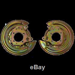 X2 Toyota Corolla E12 petrol left and right brake disc shield anchor plate cover