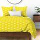 Yellow Whales Nautical Anchors Ocean Summer Fish Sateen Duvet Cover By Roostery