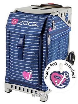 Zuca Sport Bag ANCHOR MY HEART withGIFT Lunchbox and Seat Cover (Gray Frame)