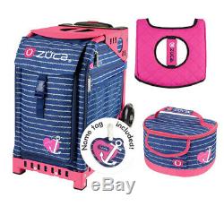 Zuca Sport Bag Anchor My Hear with Gift Hot Pink/Black Seat Cover and Anchor
