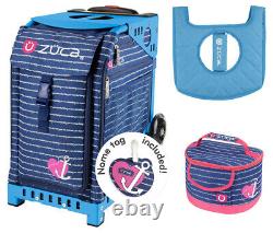 Zuca Sport Bag Anchor My Heart with Gift Lunchbox and Seat Cover (Blue Frame)