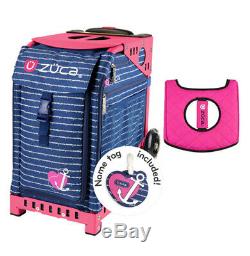 Zuca Sport Bag Anchor my Heart with Gift Black/Pink Seat Cover (Pink Frame)