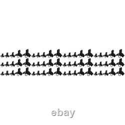 250 Pièces Ensembles de trois crochets noirs avec couvercles de protection pour ancre de pêche