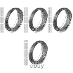 4 PCS Couvercles d'ancrage en corde métallique pour fils, grommets muraux, câbles de garde-corps