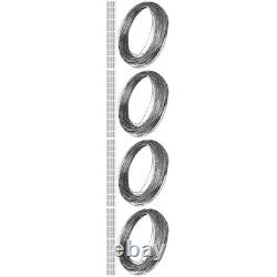 4 PCS Couvercles d'ancrage en corde métallique pour fils, grommets muraux, câbles de garde-corps