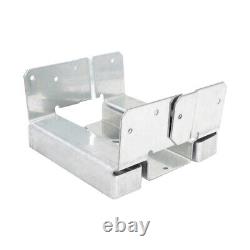 4Pcs Support de poteau en béton 8x8, base réglable en métal pour poteau