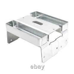 4Pcs Support de poteau en béton 8x8, base réglable en métal pour poteau