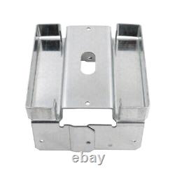 4Pcs Support de poteau en béton 8x8, base réglable en métal pour poteau