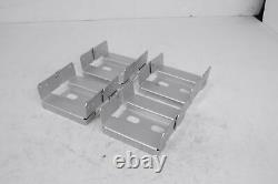 4Pcs Support de poteau en béton 8x8, base réglable en métal pour poteau