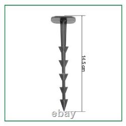 6 Ancrages de fixation pour couverture de sol Toile de contrôle des mauvaises herbes Membrane de paysage Feutre