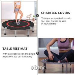 6 ensembles de protection pour pieds de chaise noirs, ancrage au sol robuste pour mini trampoline