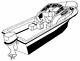 7oz Boat Couver Pro Line 21 Guerre Avec Pulpit Et Anchor 2005-2007