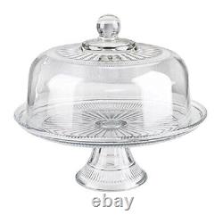 Anchor Hocking Annapolis Glass 2 Pièces Cake Stand Covered