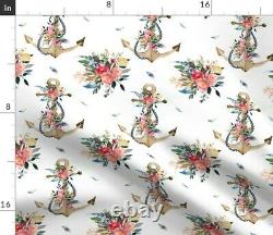 Anchor Nautique Moderne Floral Nursery Summer Sateen Duvet Cover By Roostery