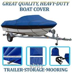 Blue Boat Cover Fits Chaparral 225 Ssi Wide Tech Witho Anchor Roller 2012-2014