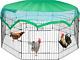 Cage Pour Poules En Métal Pliable à 8 Panneaux Pour Extérieur, Enclos Pour Canards Dans Le Jardin